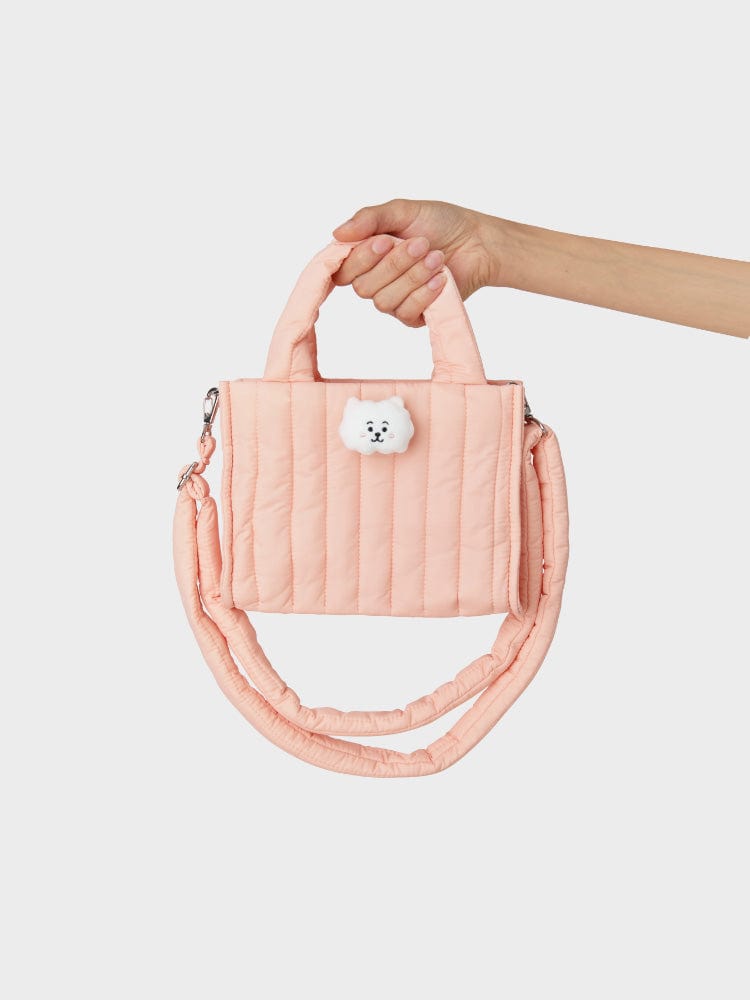 BT21 RJ QUILTED BAG WITH FACE PLUSH BADGE WINTER EDITION