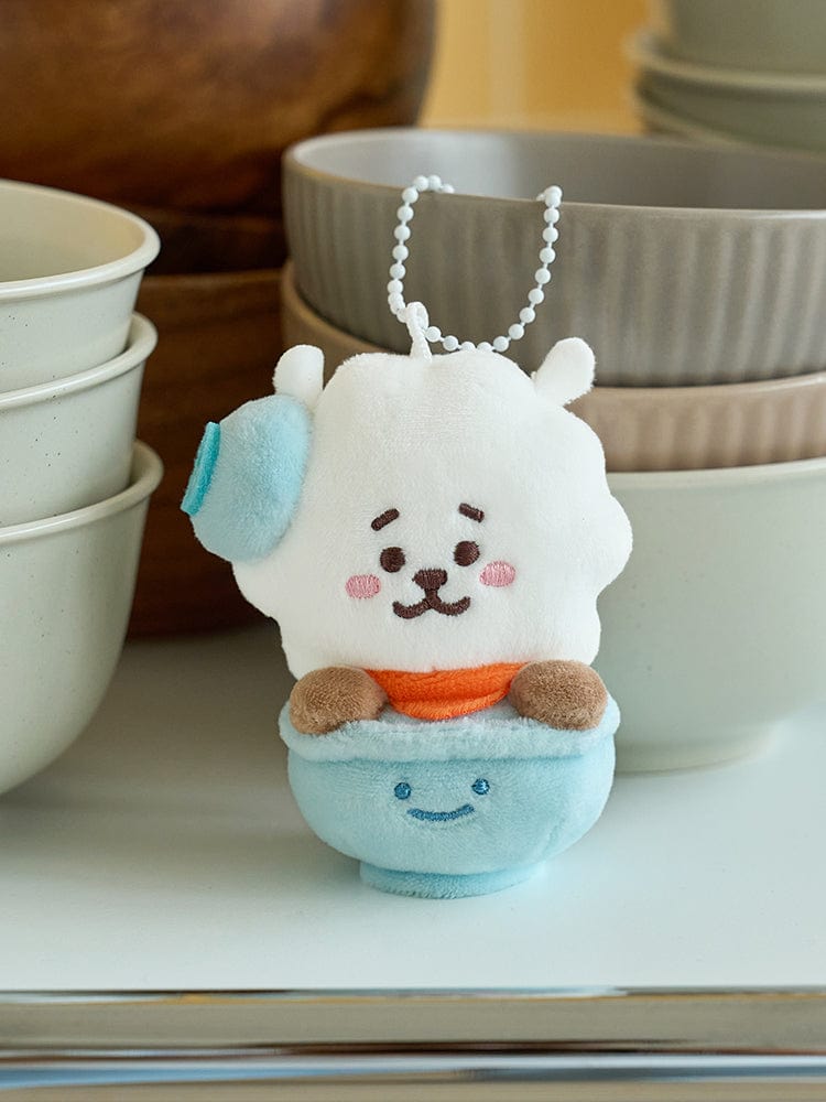 BT21 Rj ウェルカムパーティーライスボウルドールキーホルダー (S)