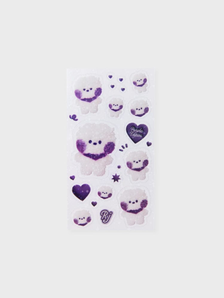 BT21 Rj ミニミニ ステッカー パープル オブ ウィッシュエディション
