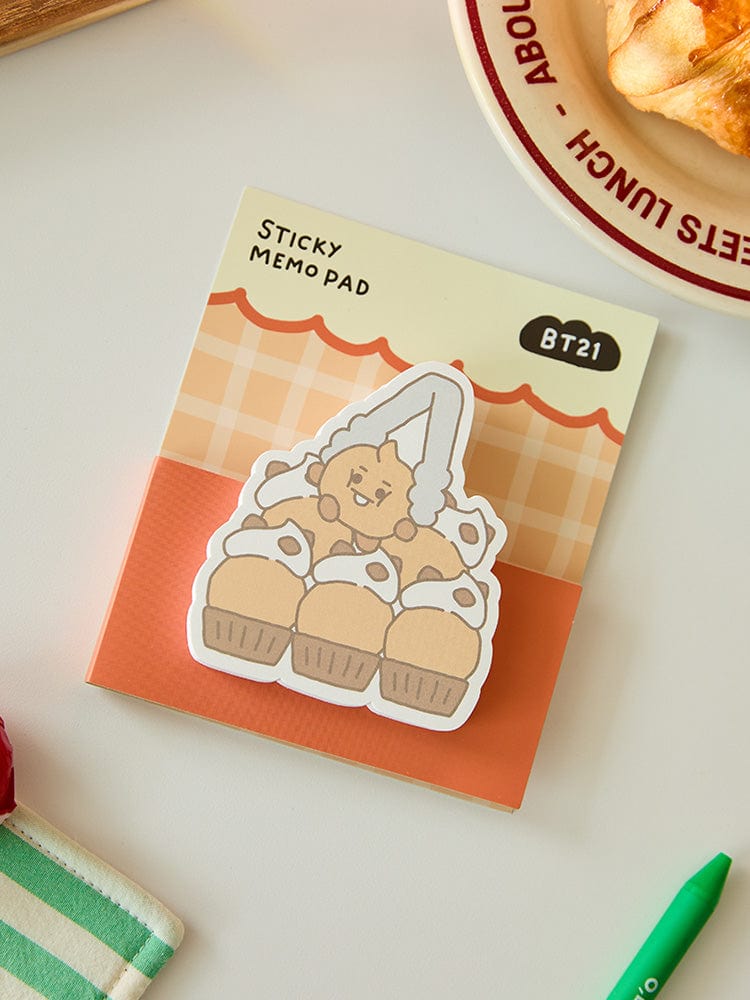 BT21 SHOOKY BABY STICKY MEMO NOTEPADS BAKERY SHOP