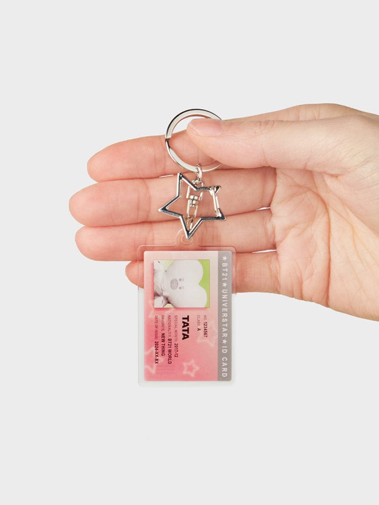 BT21 TATA ID CARD ACRYLIC KEYRING SILVER EDITION