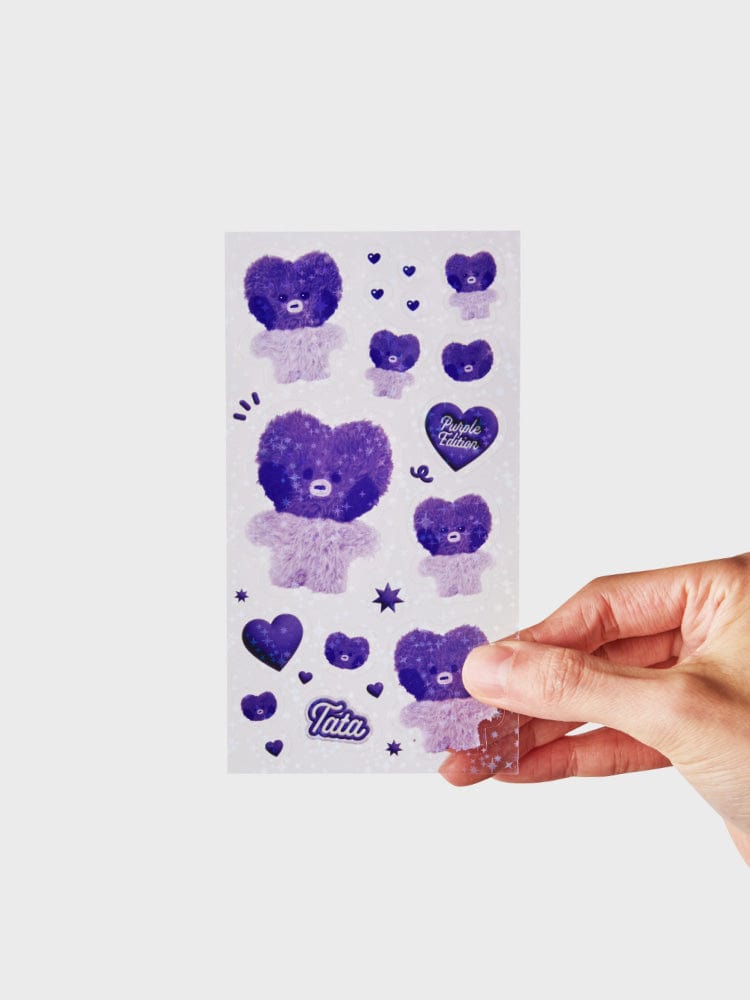 BT21 TATA minini STICKERS PURPLE OF WISH EDITION