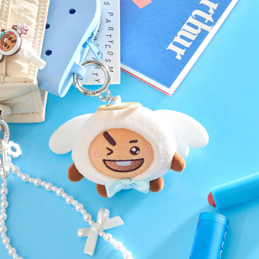 BT21 Angel & Villain Angel Plushy Key Ring | Kool Seoul