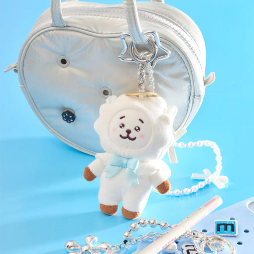 BT21 Angel & Villain Angel Plushy Key Ring | Kool Seoul
