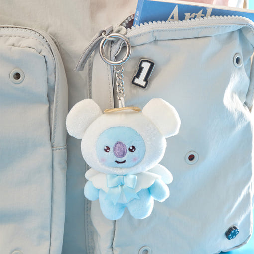 BT21 Angel & Villain Angel Plushy Key Ring | Kool Seoul