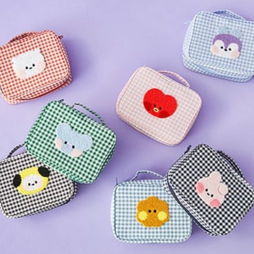 LINE FRIENDS BT21 Mini Minini Check Pouch