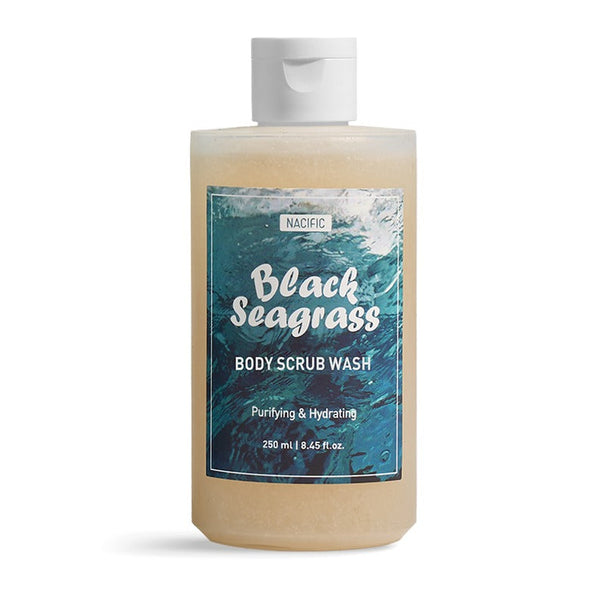 NACIFIC Black Seagrass Body Scrub Wash 250ml available on Koolseoul.com, your Korean Eshop from Seoul !