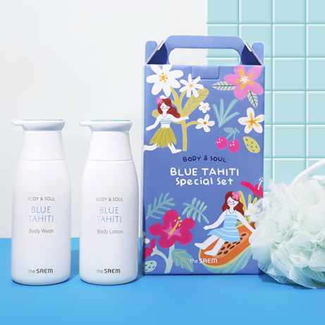 THE SAEM Body & Soul BlueTahiti Special Set available on Koolseoul.com, your Korean Eshop from Seoul !