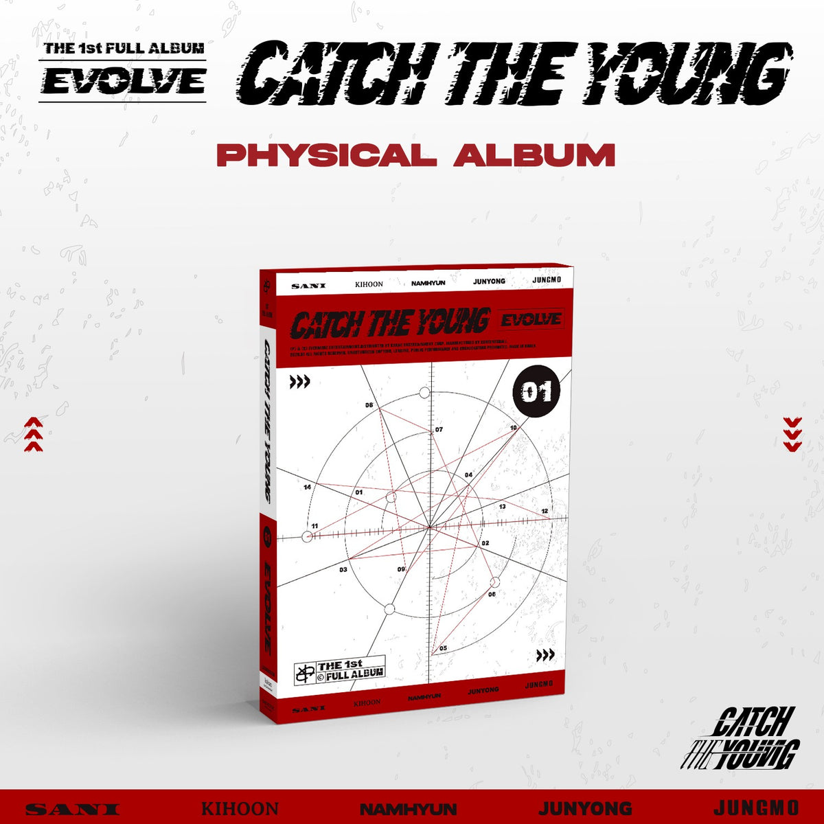CATCH THE YOUNG - 1st Album [EVOLVE] (CD) - Kpop Album | Kool Seoul - Buy Kpop Albums Online