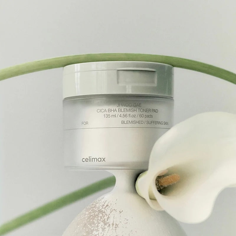CELIMAX Ji Woo Gae Cica BHA Blemish Toner Pad 60 pads