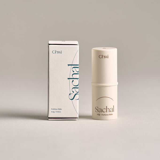 CHWI (CHI) Parfume Balm 4.6g next to box packaging on a neutral background.