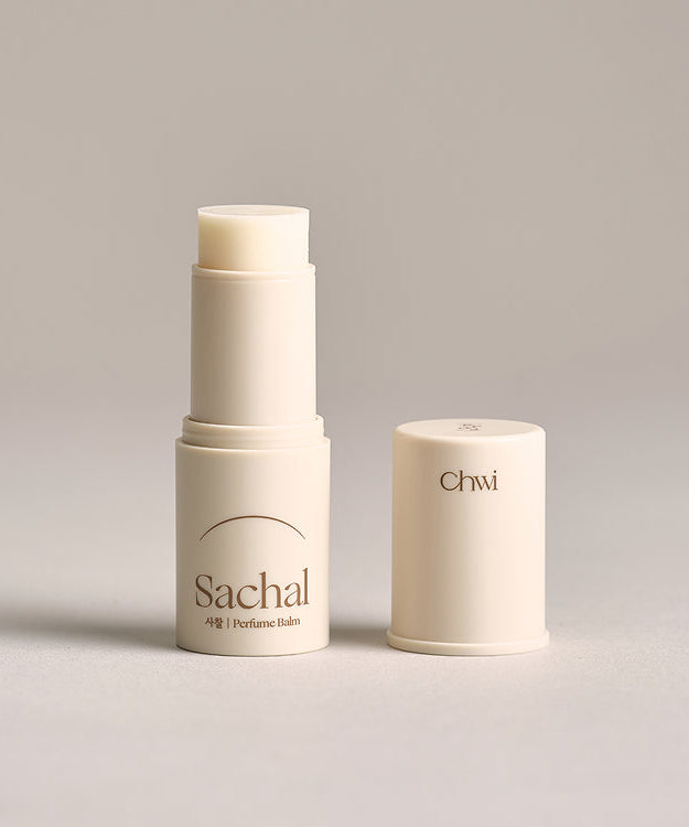 Open CHWI (CHI) Parfume Balm 4.6g with cap beside, displaying the elegant design of the balm.