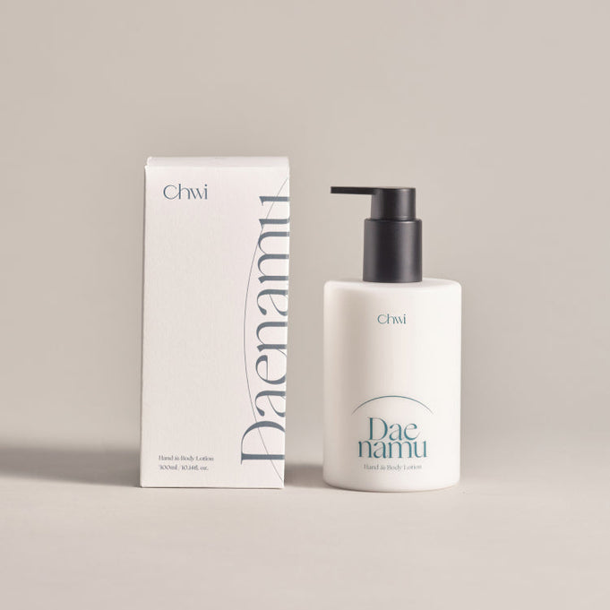 CHWI (CHI) Dae Namu Hand & Body Lotion 300ml bottle and packaging on neutral background