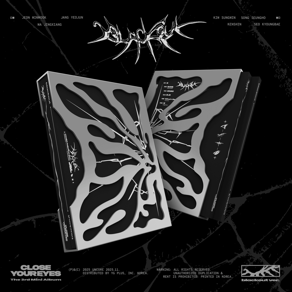 CLOSE YOUR EYES - The 3rd Mini Album [blackout] (blackout ve | Kool Seoul - Buy Kpop Albums Online