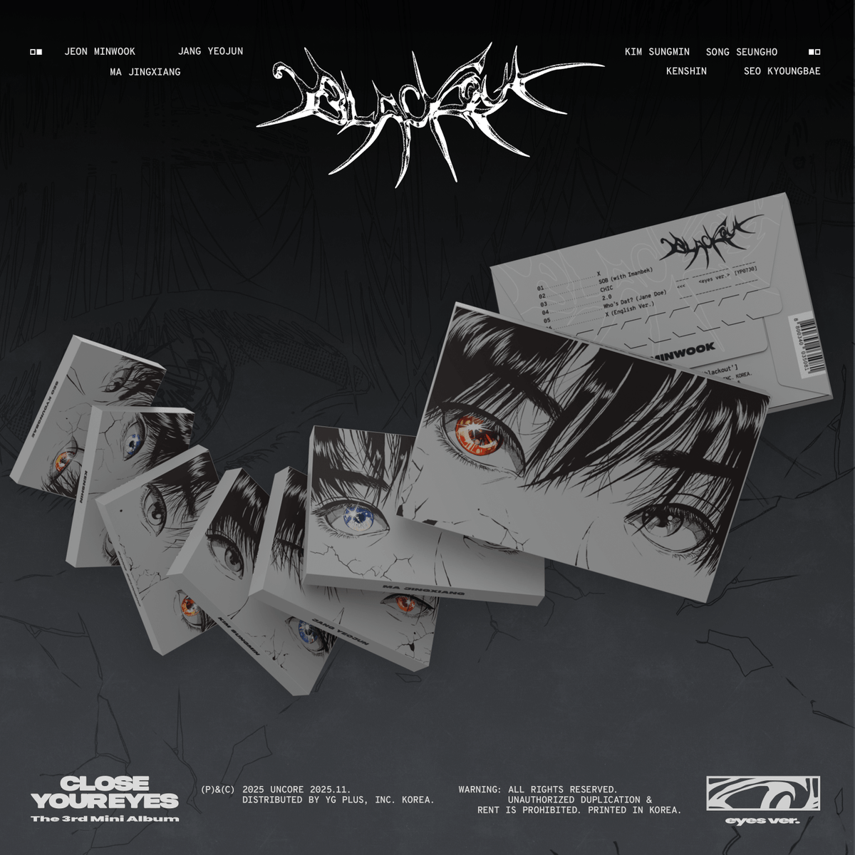 CLOSE YOUR EYES - The 3rd Mini Album [blackout] (eyes ver.)  | Kool Seoul - Buy Kpop Albums Online