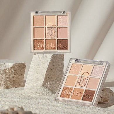 CORALHAZE Mood Blending Shadow Palette #01SparklingSand | Kool Seoul