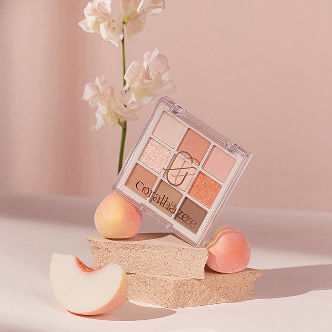 CORALHAZE Mood Blending Shadow Palette #02FlatPeach | Kool Seoul