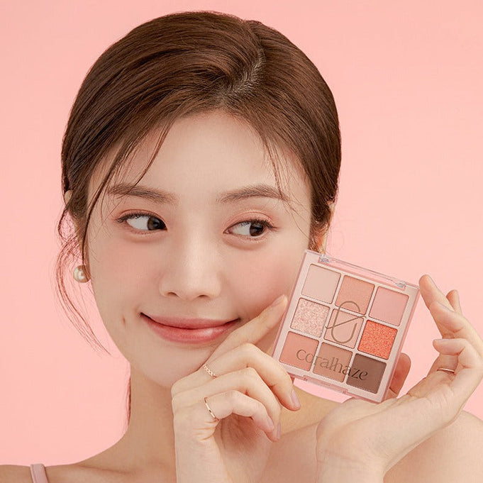 CORALHAZE Mood Blending Shadow Palette #02FlatPeach | Kool Seoul