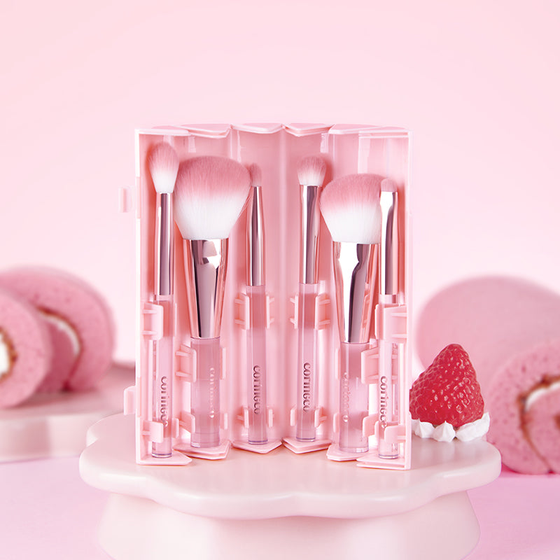 CORINGCO Pink Roll Brush 6p Set | Kool Seoul
