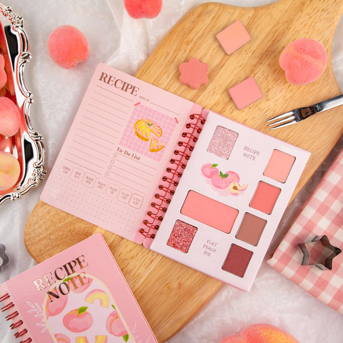 CORINGCO Recipe Note Eyeshadow Palette #01 Flat Peach Pie | Kool Seoul
