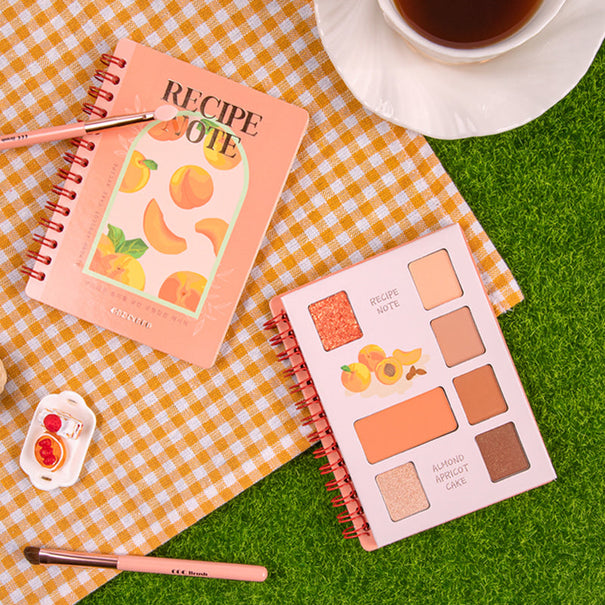 CORINGCO Recipe Note Eyeshadow Palette #02 Almond Apricot Cake available on Koolseoul.com, your Korean Eshop from Seoul !
