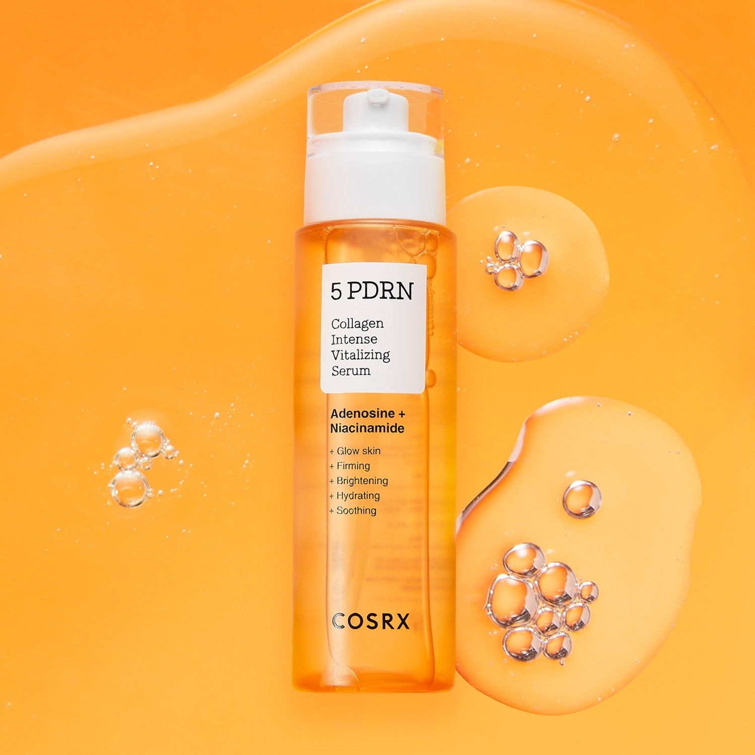 COSRX 5 PDRN Collagen Intense Vitalizing Serum with adenosine and niacinamide for firming and hydrating skin benefits