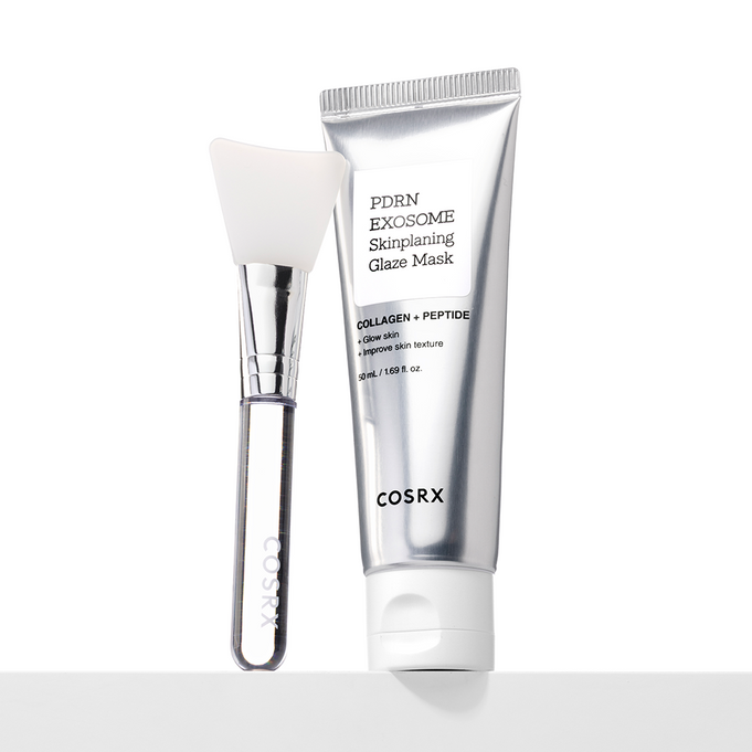 COSRX PDRN Exosome Skin Planning Glaze Mask with applicator and tube packaging