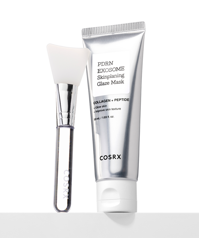 COSRX PDRN Exosome Skin Planning Glaze Mask with applicator and tube packaging