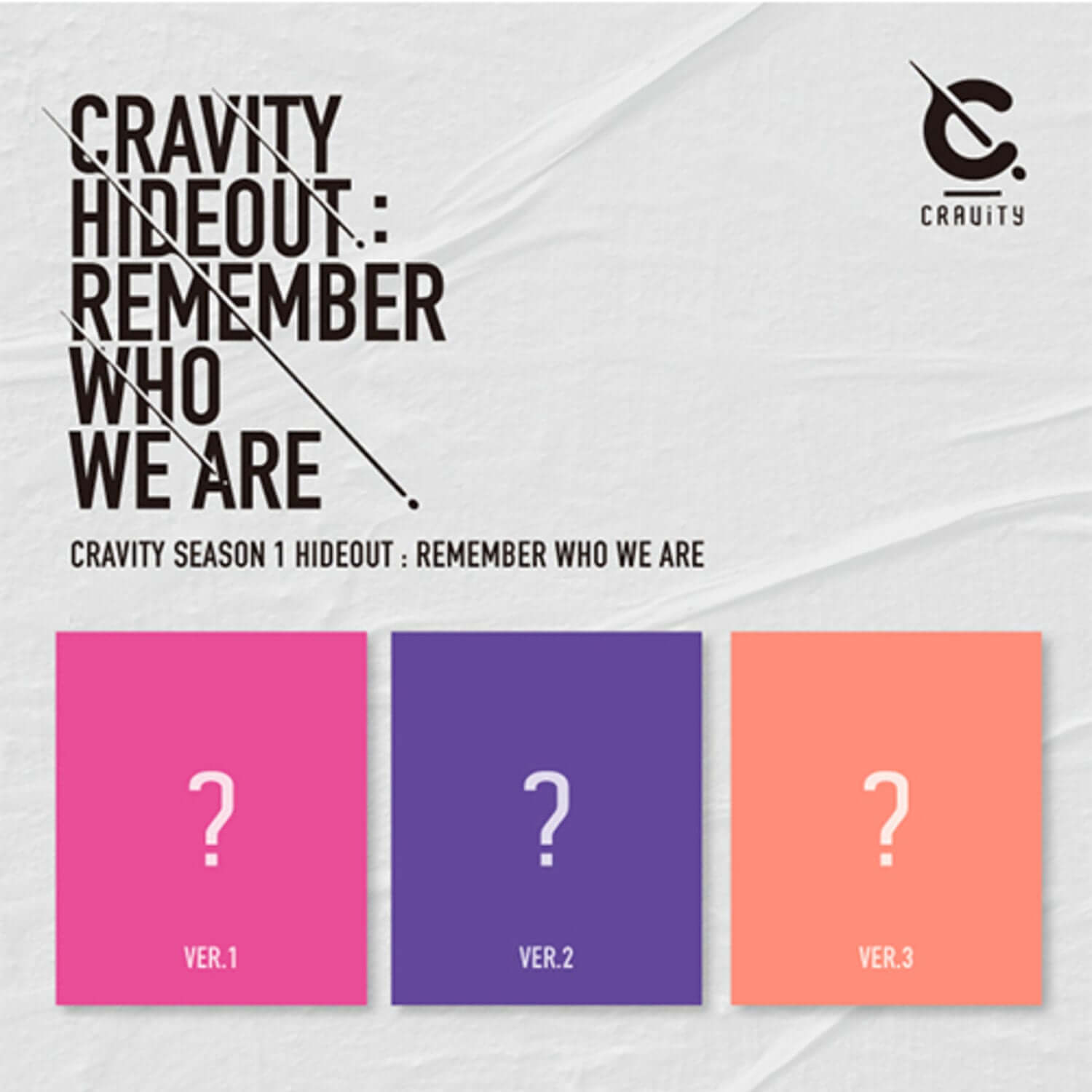 CRAVITY - CRAVITY SEASON1. [HIDEOUT: REMEMBER WHO WE ARE] (V | Kool Seoul - Buy Kpop Albums Online