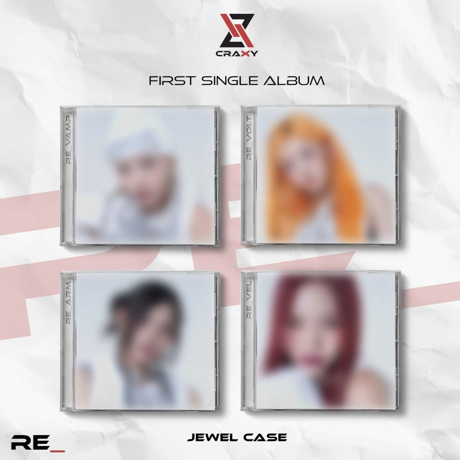 CRAXY - 1st Album [RE_] (JEWEL CASE Ver.) (Set) - Kpop Album | Kool Seoul - Buy Kpop Albums Online