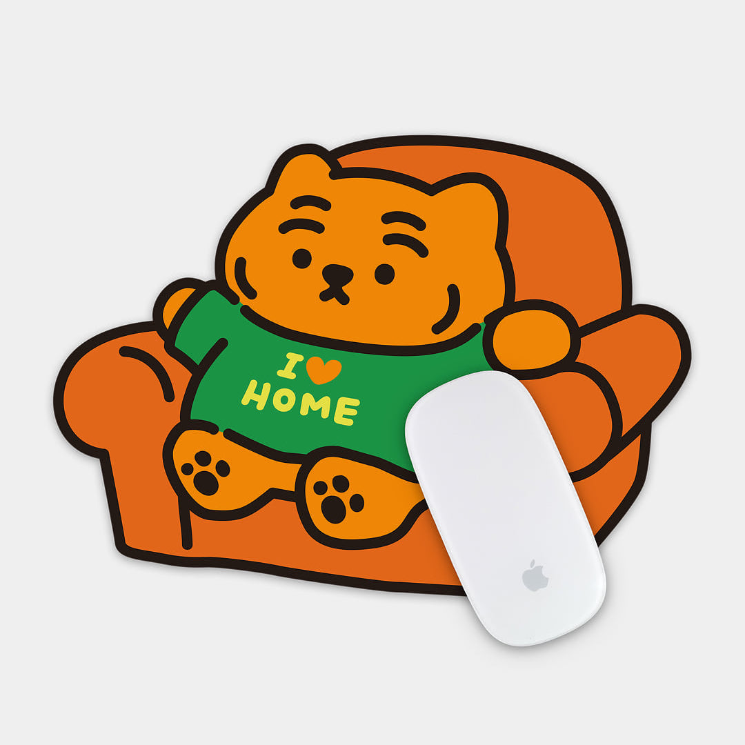 Muzik Tiger I Love Home Mouse Pad 2 Types