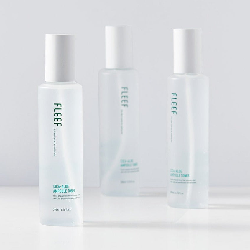 FLEEF Cica Aloe Ampoule Toner 200ml available on Koolseoul.com, your Korean Eshop from Seoul !