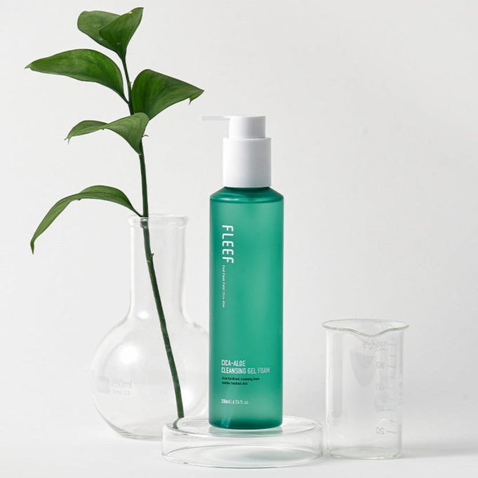FLEEF Cica Aloe Cleansing Gel Foam 200ml | Kool Seoul