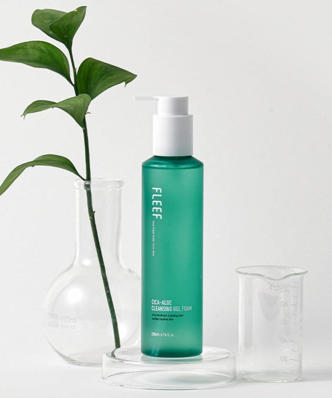FLEEF Cica Aloe Cleansing Gel Foam 200ml | Kool Seoul
