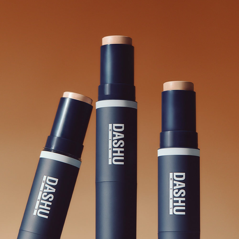 DASHU Men's Multi-Cover Stick Foundation by Gentleman Korea – navy stick foundation for men, travel-friendly grooming