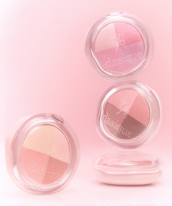 DASIQUE Multi Quad Shadow palette featuring various pink shades, ideal for creating versatile eye makeup looks.