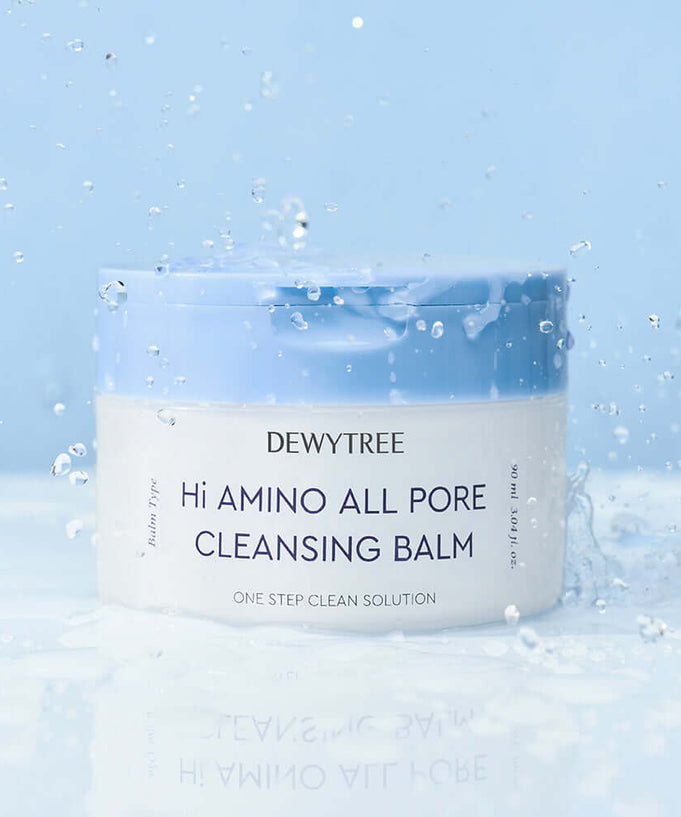 DEWYTREE Hi Amino Pore All Deep Cleansing Balm 90ml in a splash of water