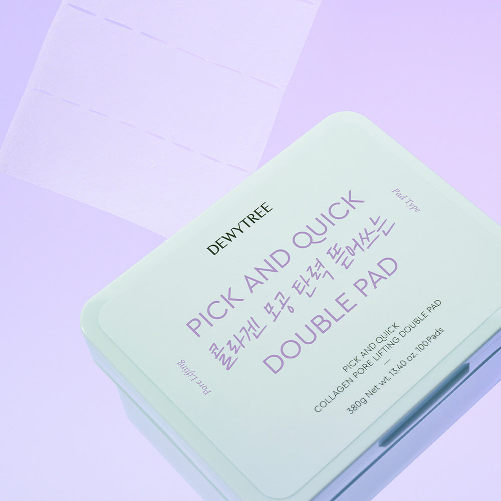 DEWYTREE Pick & Quick Collagen Pore Elasticity Tear-Off Double Pad 100 sheets disponible sur Ma petite Coree, ton Eshop 100% K-beauty en direct de Seoul