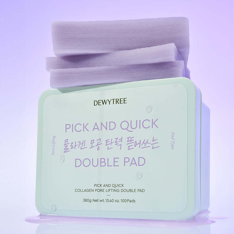 Dewytree Pick & Quick Collagen Pore Elasticity Tear-Off Double Pad 100 Sheets