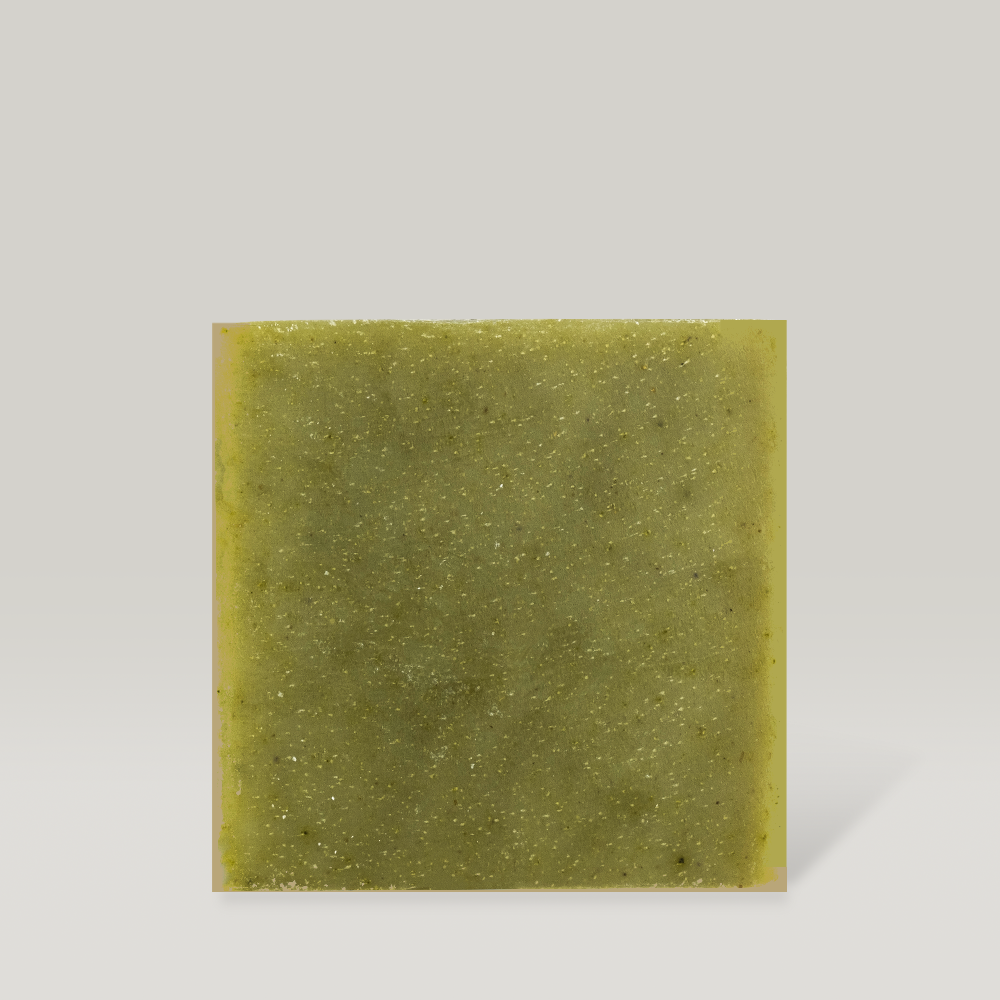 DONGGUBAT Dream Soap Lattuce with natural green color on a white background.