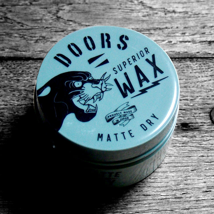 DOORS Superior Wax Matte Dry 80g by Gentleman Korea - matte dry styling wax tin for men’s grooming