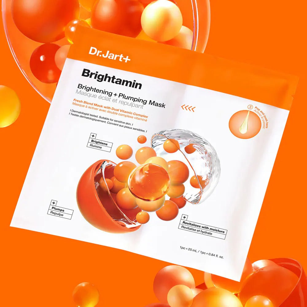 DR.JART+ Brightamine Brightening Plumping Mask 5 sheets