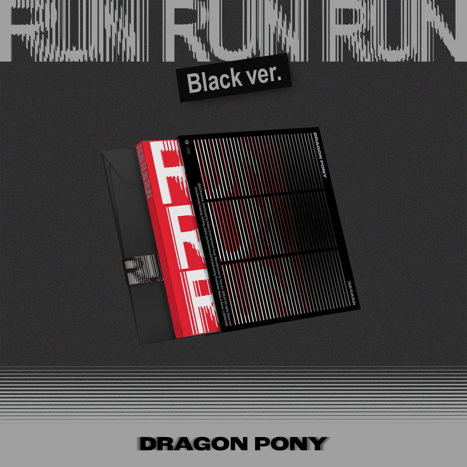 DRAGON PONY - [RUN RUN RUN] (BLACK VER.) - Kpop Album | Kool Seoul - Buy Kpop Albums Online