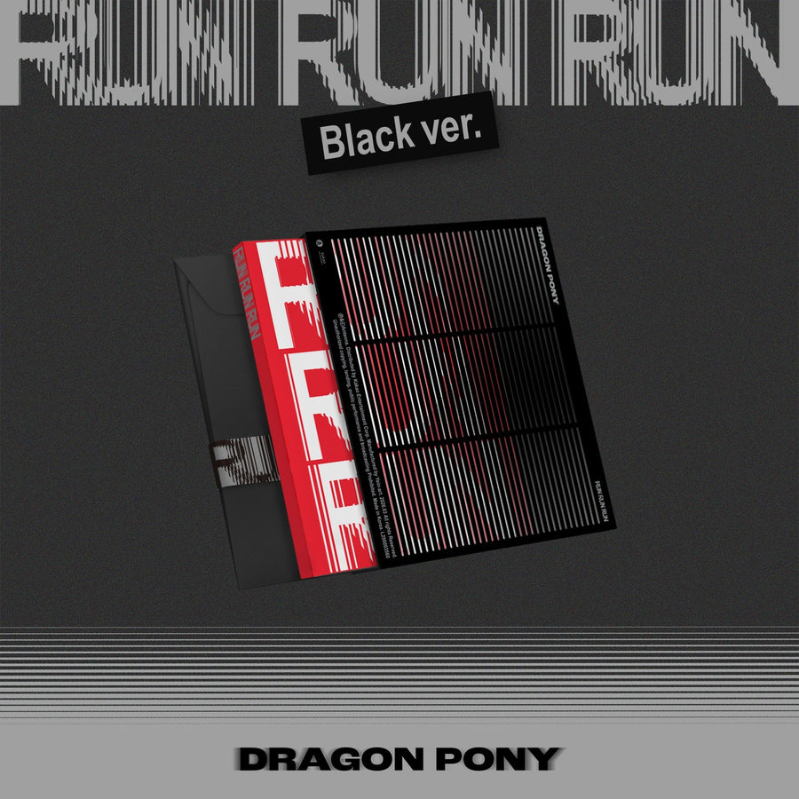 Dragon Pony - [Run Run Run] (ブラック Ver.) - Kpop アルバム