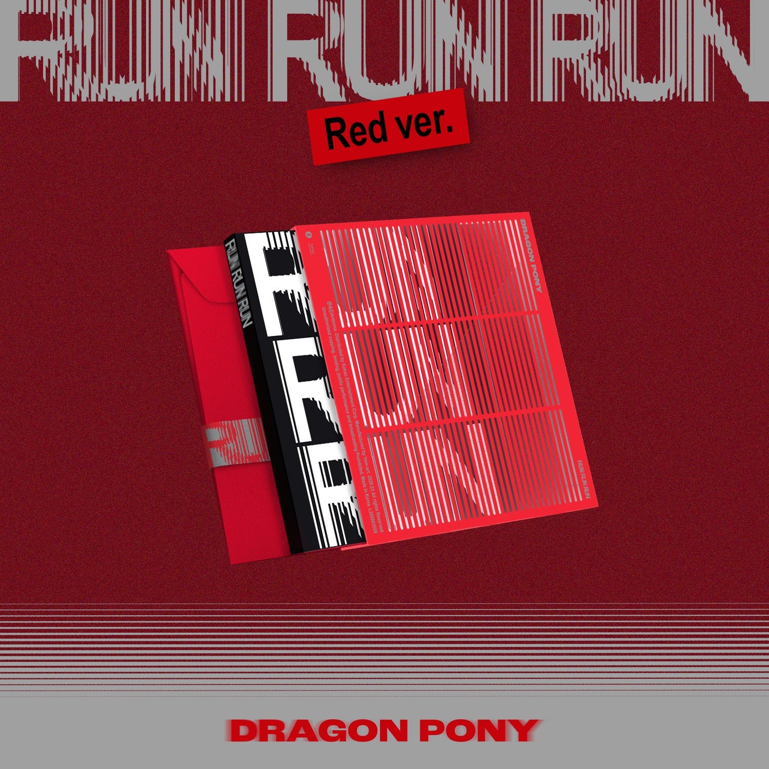 DRAGON PONY - [RUN RUN RUN] (RED VER.) - Kpop Album | Kool Seoul - Buy Kpop Albums Online