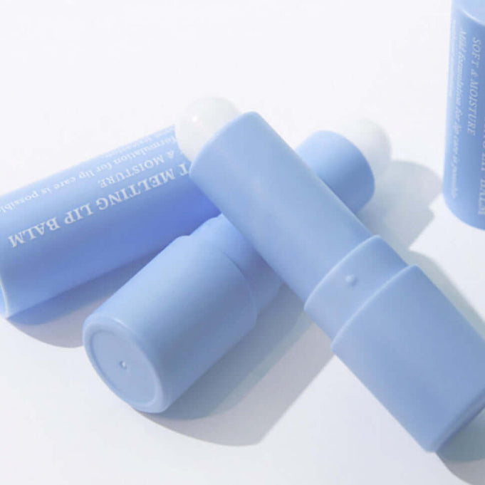 DR.ALTHEA Soft Malting Lip Balm in blue tube provides hydration and moisture for smooth lips.