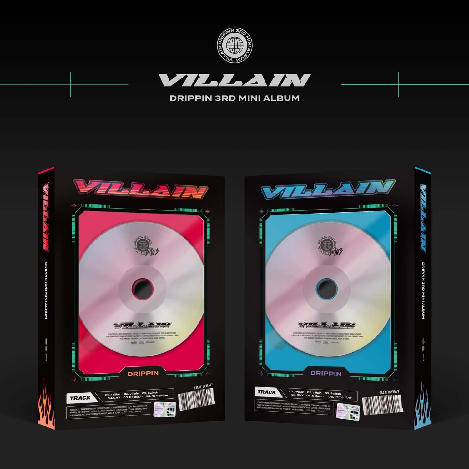 DRIPPIN - 3rd Album [Villain] (SET) - Kpop Album | Kool Seoul - Buy Kpop Albums Online