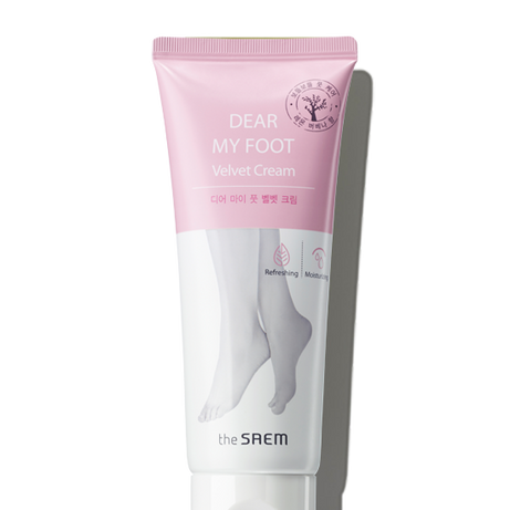 THE SAEM Dear My Foot Velvet Cream 100ml available on Koolseoul.com, your Korean Eshop from Seoul !