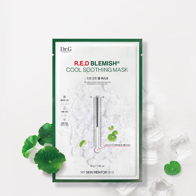 Dr.G Red blemish Cool Soothing Mask available on Koolseoul.com, your Korean Eshop from Seoul !