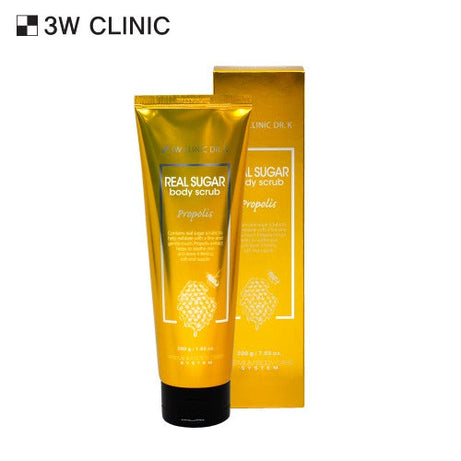 3W CLINIC Dr.K Real Sugar Propolis Body Scrub 200g available on Koolseoul.com, your Korean Eshop from Seoul !